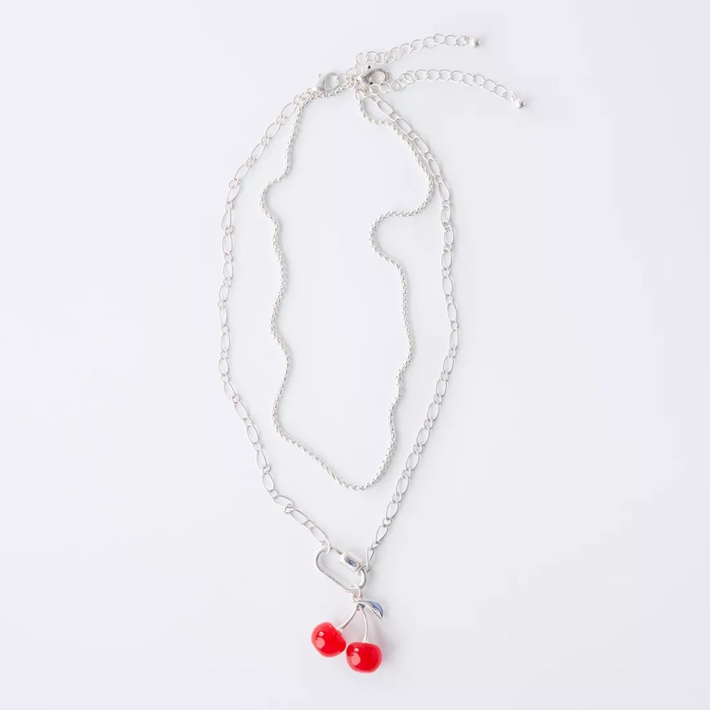TWO PACK OF CHERRY NECKLACES